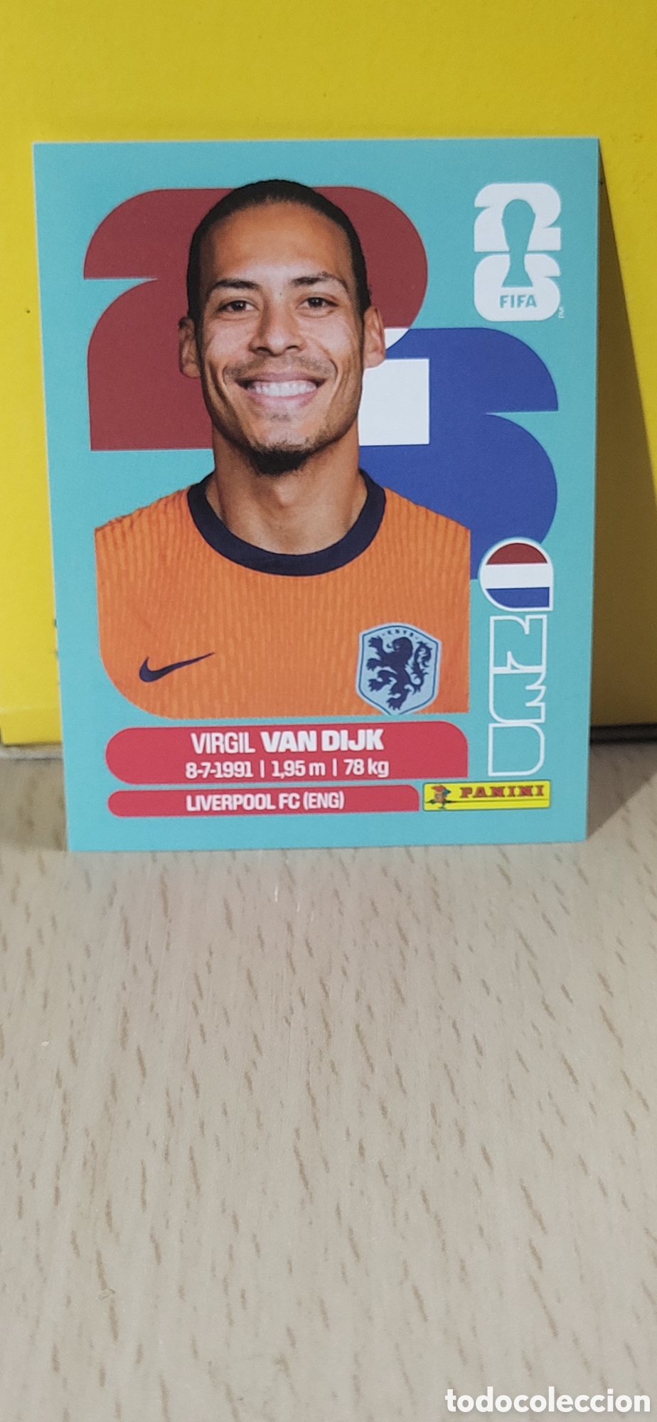 Sammeln alte Sammelbilder: VAN DIJK HOLANDA PAISES BAJOS NED N&ordm; 3 FIFA WORLD CUP 2026 PANINI MUNDIAL FIFA WORLD CUP