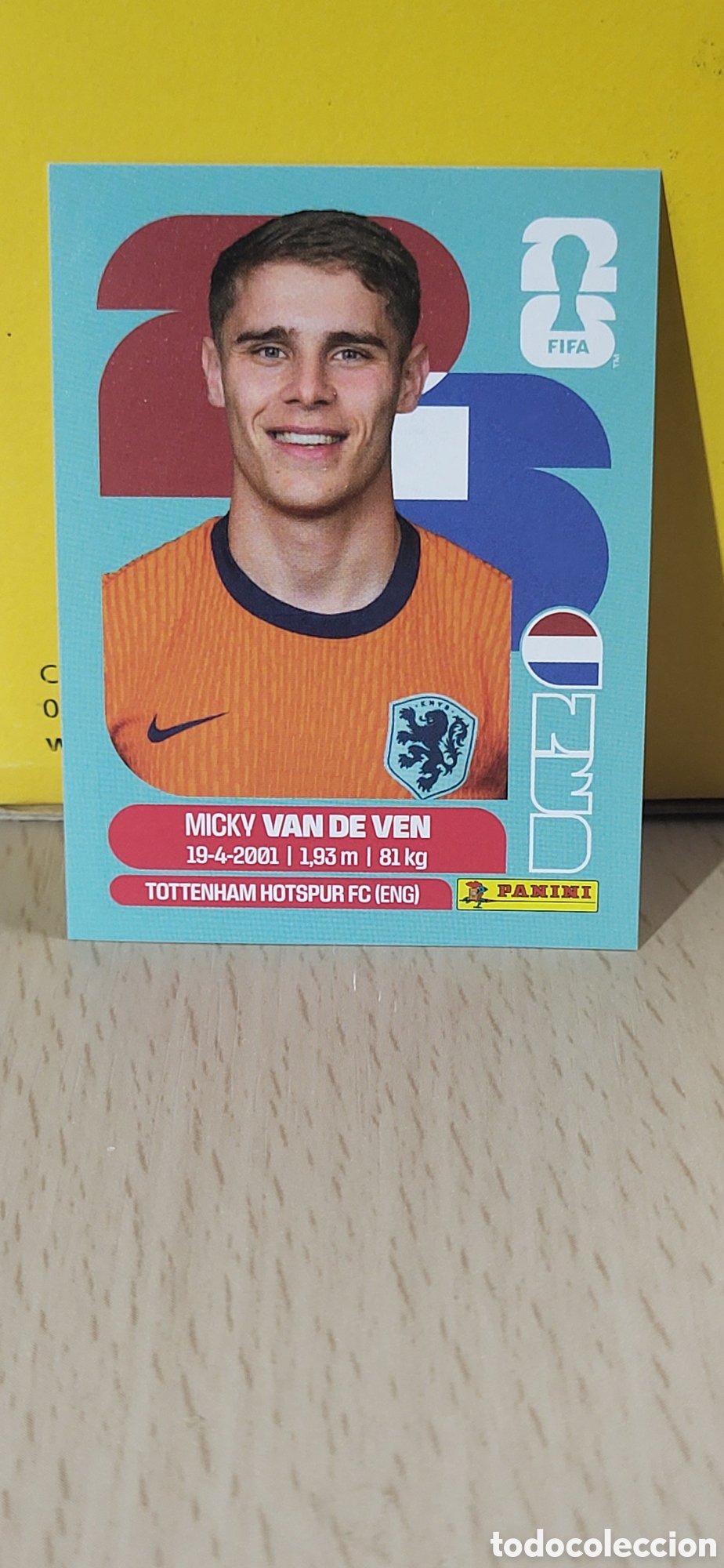 Sammeln alte Sammelbilder: VAN DE VEN HOLANDA PAISES BAJOS NED N&ordm; 4 FIFA WORLD CUP 2026 PANINI MUNDIAL FIFA WORLD CUP