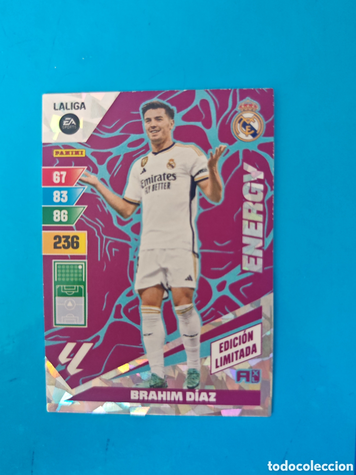 Coleccionismo Cromos antiguos: Brahim D&iacute;az Energy Adrenalyn 23-24