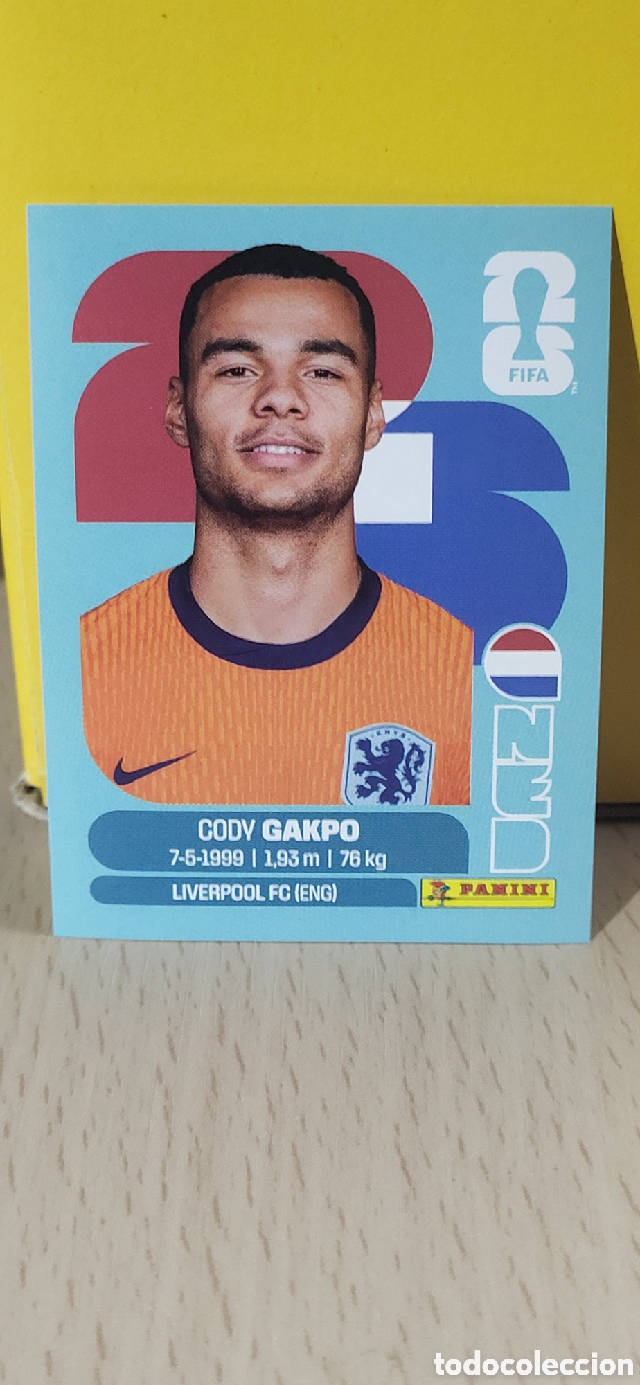 Coleccionismo Cromos antiguos: GAKPO HOLANDA PAISES BAJOS NED N&ordm; 20 FIFA WORLD CUP 2026 PANINI MUNDIAL FIFA WORLD CUP