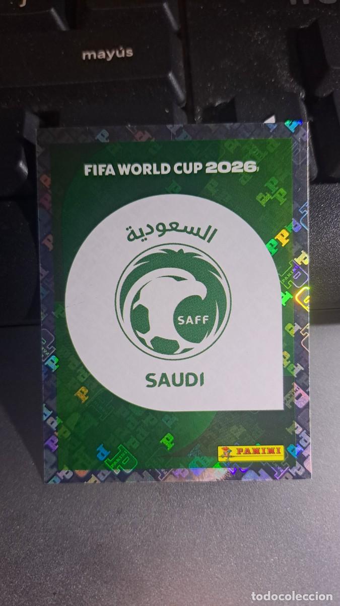 Coleccionismo Cromos antiguos: CROMO ESCUDO 1 ARABIA SAUDI 1 KSA 1 FIFA WORLD CUP 2026 MUNDIAL PANINI NUNCA PEGADO