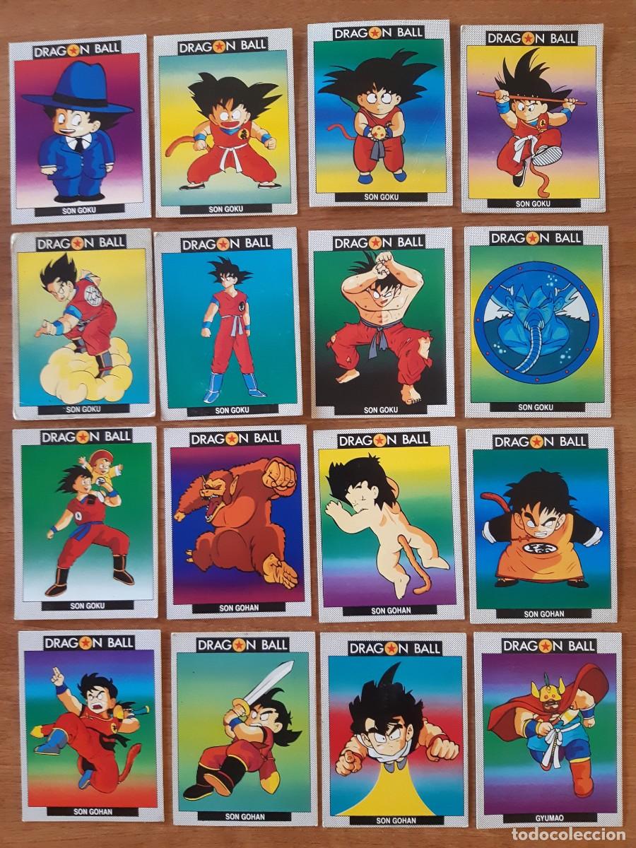 Coleccionismo Cromos antiguos: LOTE 42 CARDS DIFERENTES BOLA DE DRAGON BALL EDICIONES ESTE 1989. NUNCA PEGADOS, SIN PEGAR