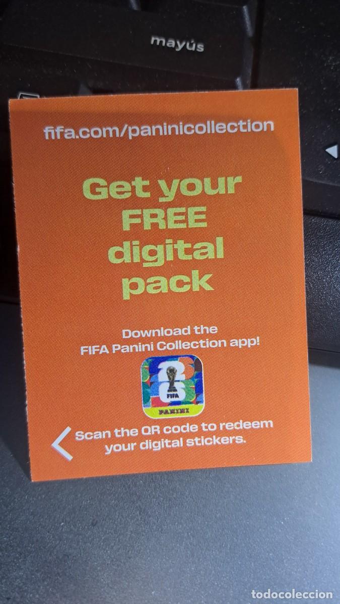 Coleccionismo Cromos antiguos: CROMO GET YOUR FREE DIGITAL PACK CODIGO FIFA WORLD CUP 2026 MUNDIAL PANINI NUNCA PEGADO