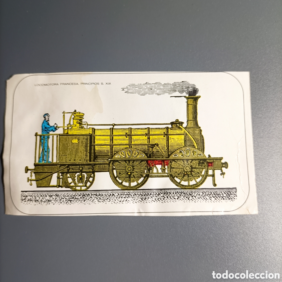 Coleccionismo Cromos antiguos: ANTIGUO CROMO. LOCOMOTORA FRANCESA. PRINCIPIOS S. XIX