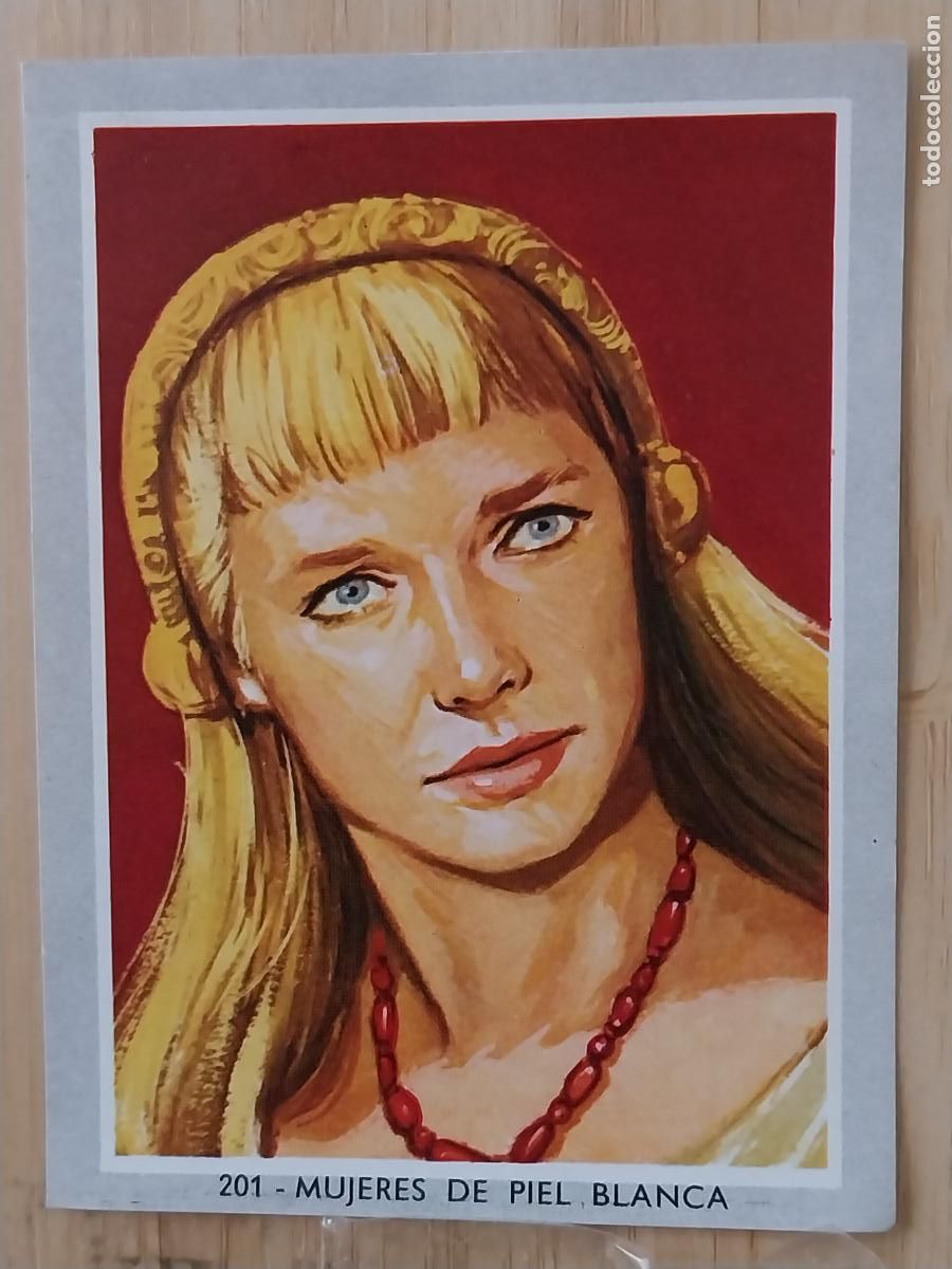 Coleccionismo Cromos antiguos: MUJER BLANCA * VIDA COLOR 2 CROMO 201 * SIN PEGAR NUNCA 6X8.5CMS