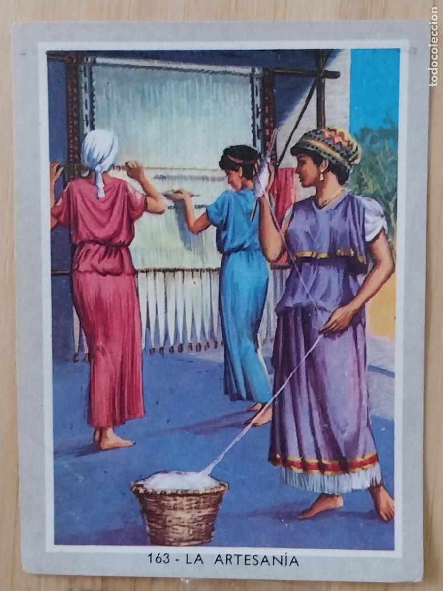Coleccionismo Cromos antiguos: ARTESANIA * VIDA COLOR 2 CROMO 163 * SIN PEGAR NUNCA 6X8.5CMS