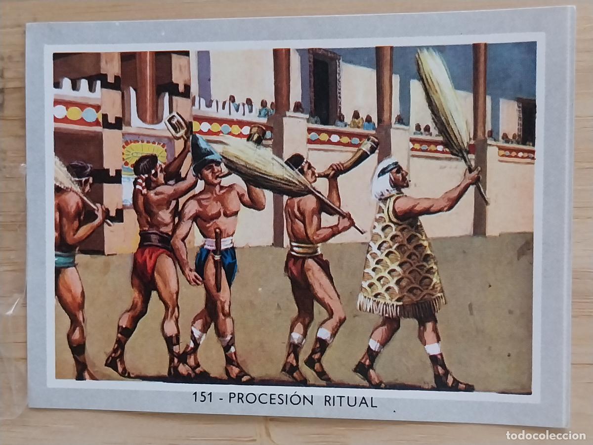 Coleccionismo Cromos antiguos: PROCESION RITUAL VIDA COLOR 2 CROMO 151 * SIN PEGAR NUNCA 6X8.5CMS