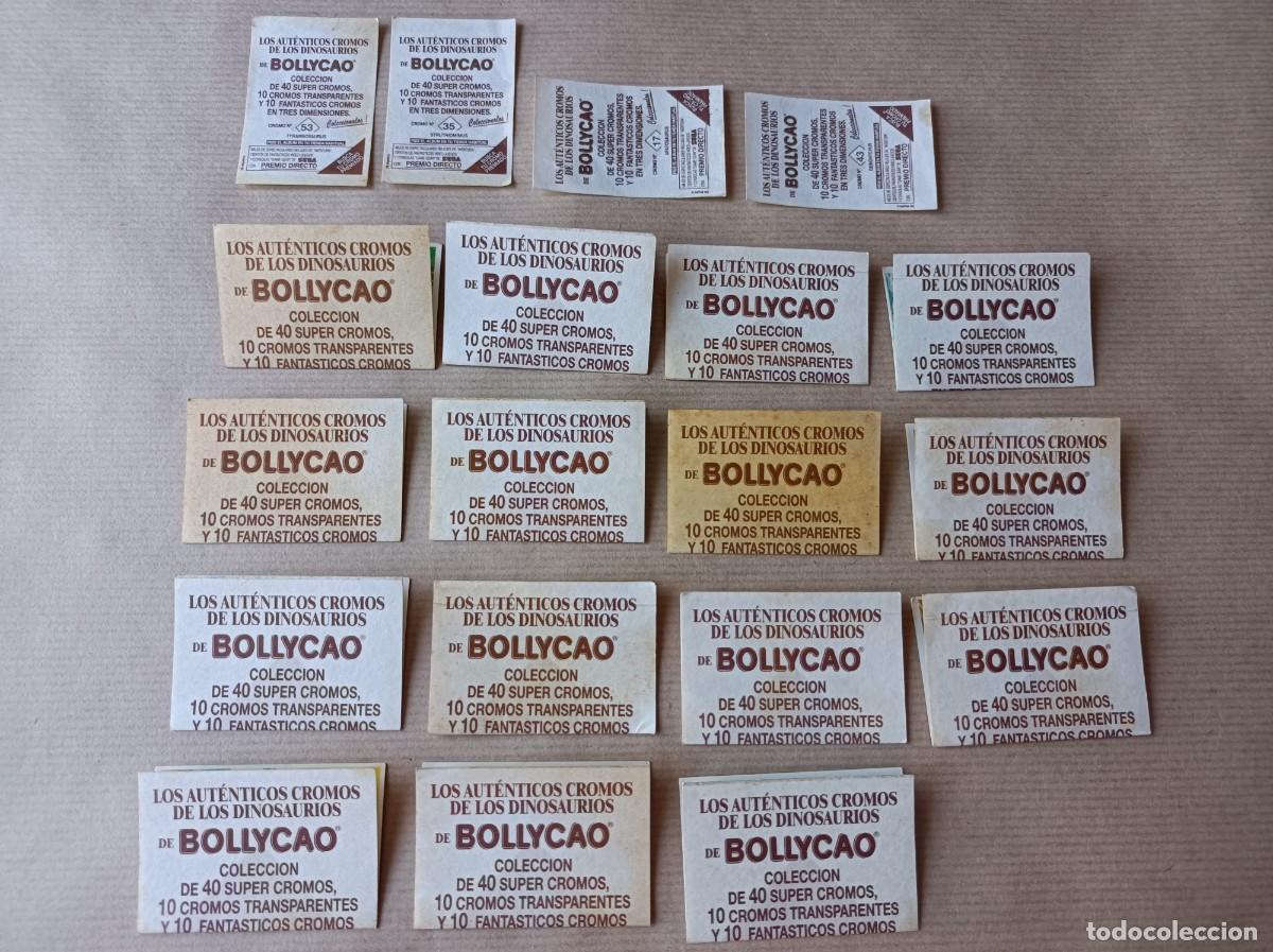 Coleccionismo Cromos antiguos: LOTE 19 CROMOS BOLLYCAO DINOSAURIOS