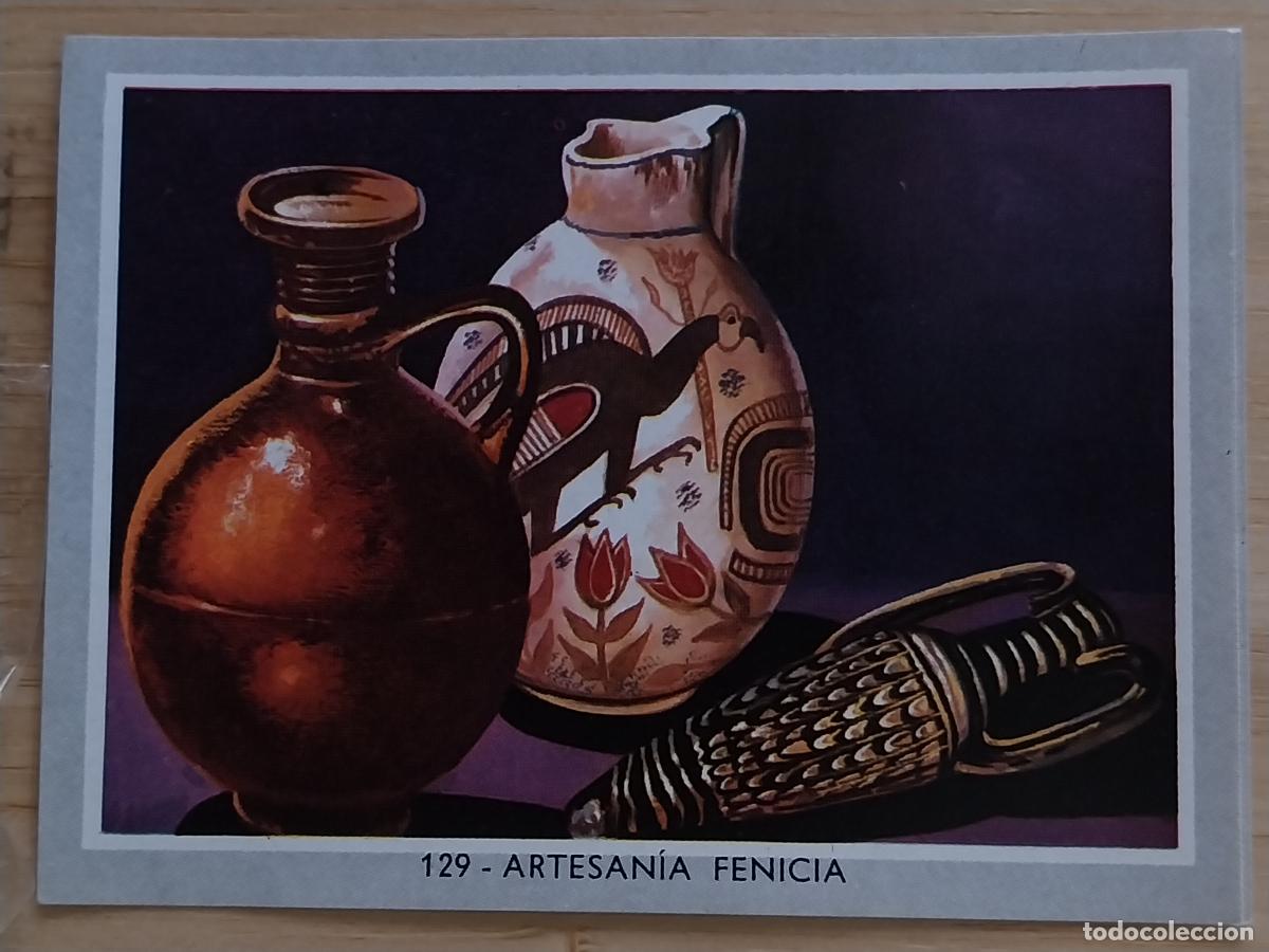 Coleccionismo Cromos antiguos: ARTE FENICIO VIDA COLOR 2 CROMO 129 * SIN PEGAR NUNCA 6X8.5CMS
