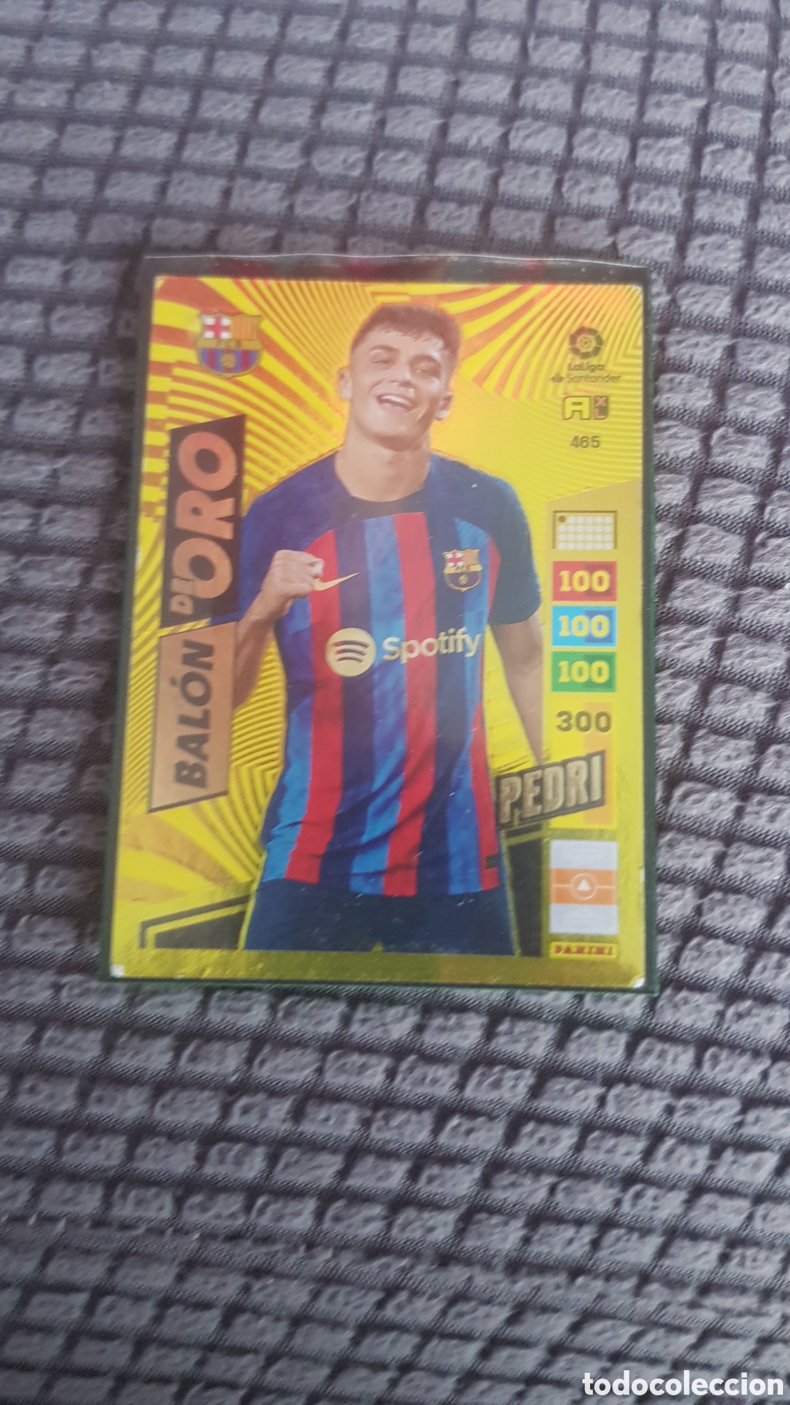 Coleccionismo Cromos antiguos: Carta de adrenali del 22/23 pedri bal&oacute;n de oro