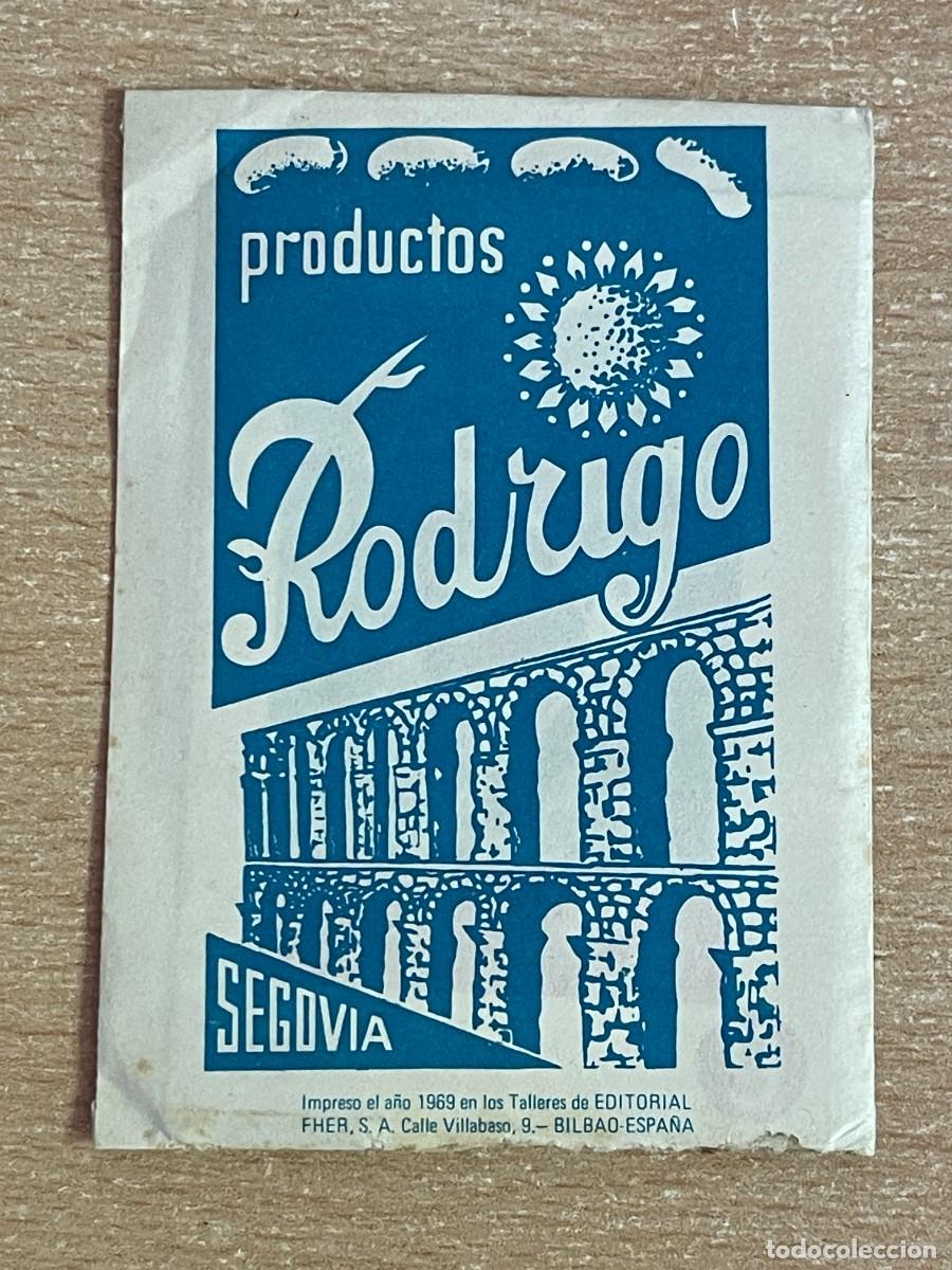 Coleccionismo Cromos antiguos: RARO Sobre de cromos Sin Abrir PRODUCTOS RODRIGO Segovia Editorial Fher 1969 sticker album