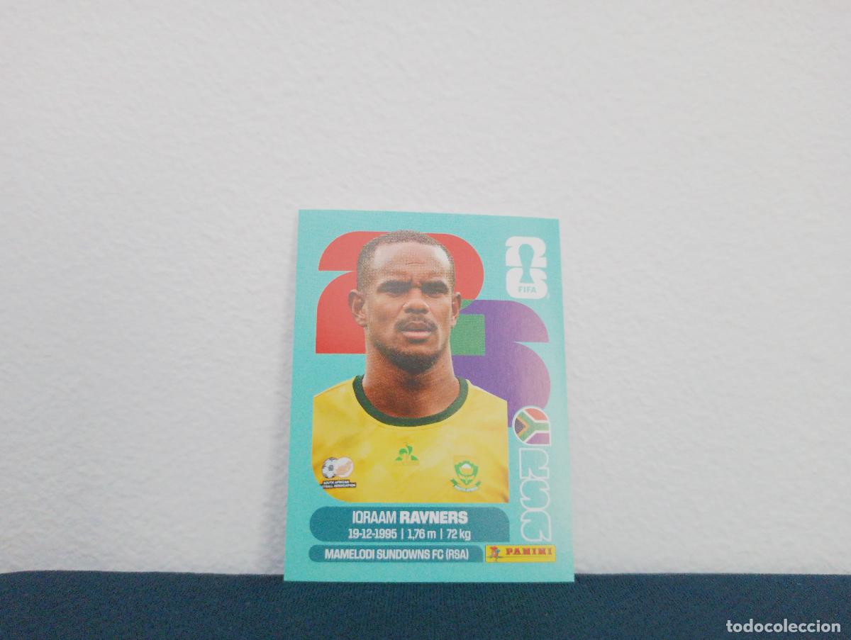 Sammeln alte Sammelbilder: RSA 18 IQRAAM RAYNERS BASE SUDAFRICA CROMO MUNDIAL STICKERS 2026 26