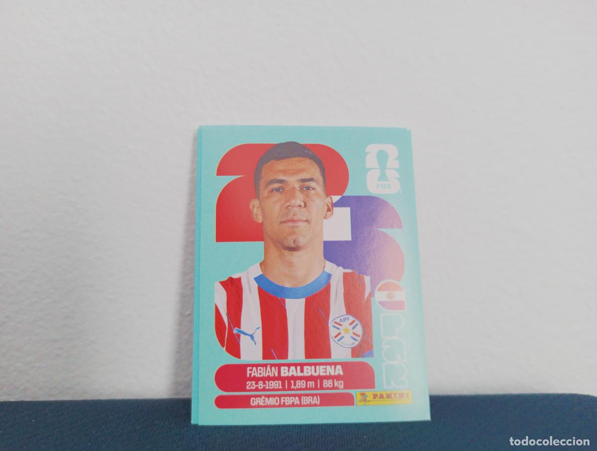 Colecionismo Cromos antigos: PAR 5 FABI&Aacute;N BALBUENA BASE PARAGUAY CROMO MUNDIAL STICKERS 2026 26