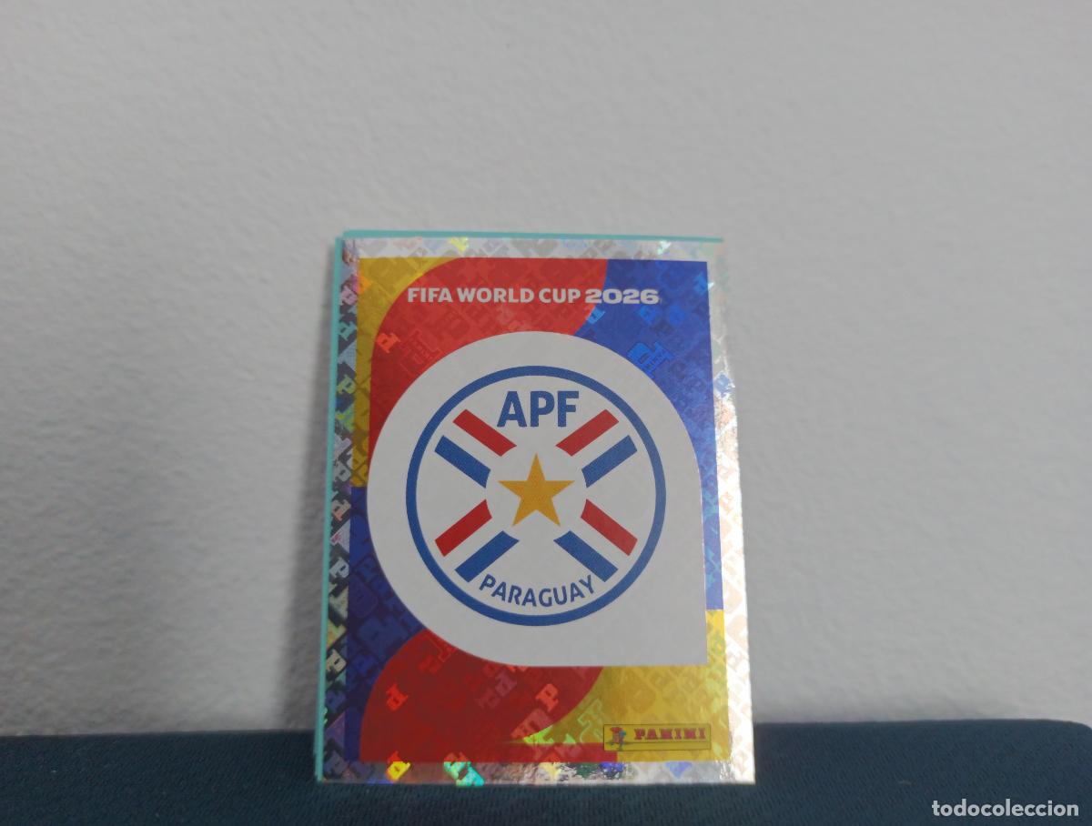 Colecionismo Cromos antigos: PAR 1 ESCUDO BASE PARAGUAY CROMO MUNDIAL STICKERS 2026 26