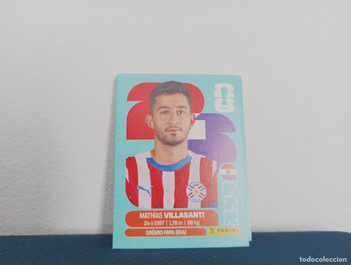 Colecionismo Cromos antigos: PAR 9 MATH&Iacute;AS VILLASANTI BASE PARAGUAY CROMO MUNDIAL STICKERS 2026 26