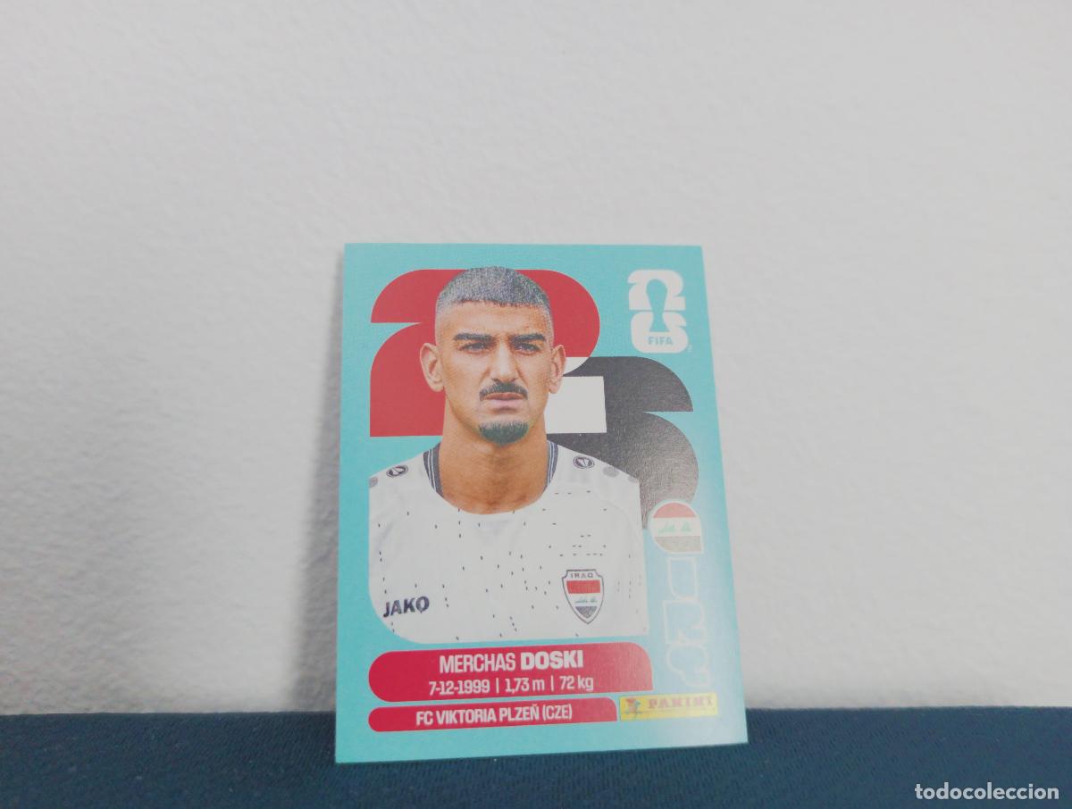 Coleccionismo Cromos antiguos: IRQ 6 MERCHAS DOSKI BASE IRAQ CROMO MUNDIAL STICKERS 2026 26