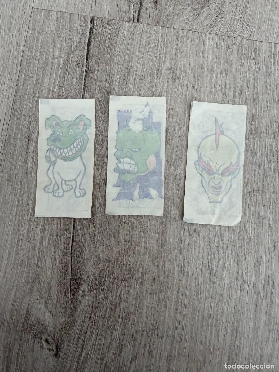 Coleccionismo Cromos antiguos: 3 calcoman&iacute;as chicle La M&aacute;scara - cromos Dunkin tatuajes
