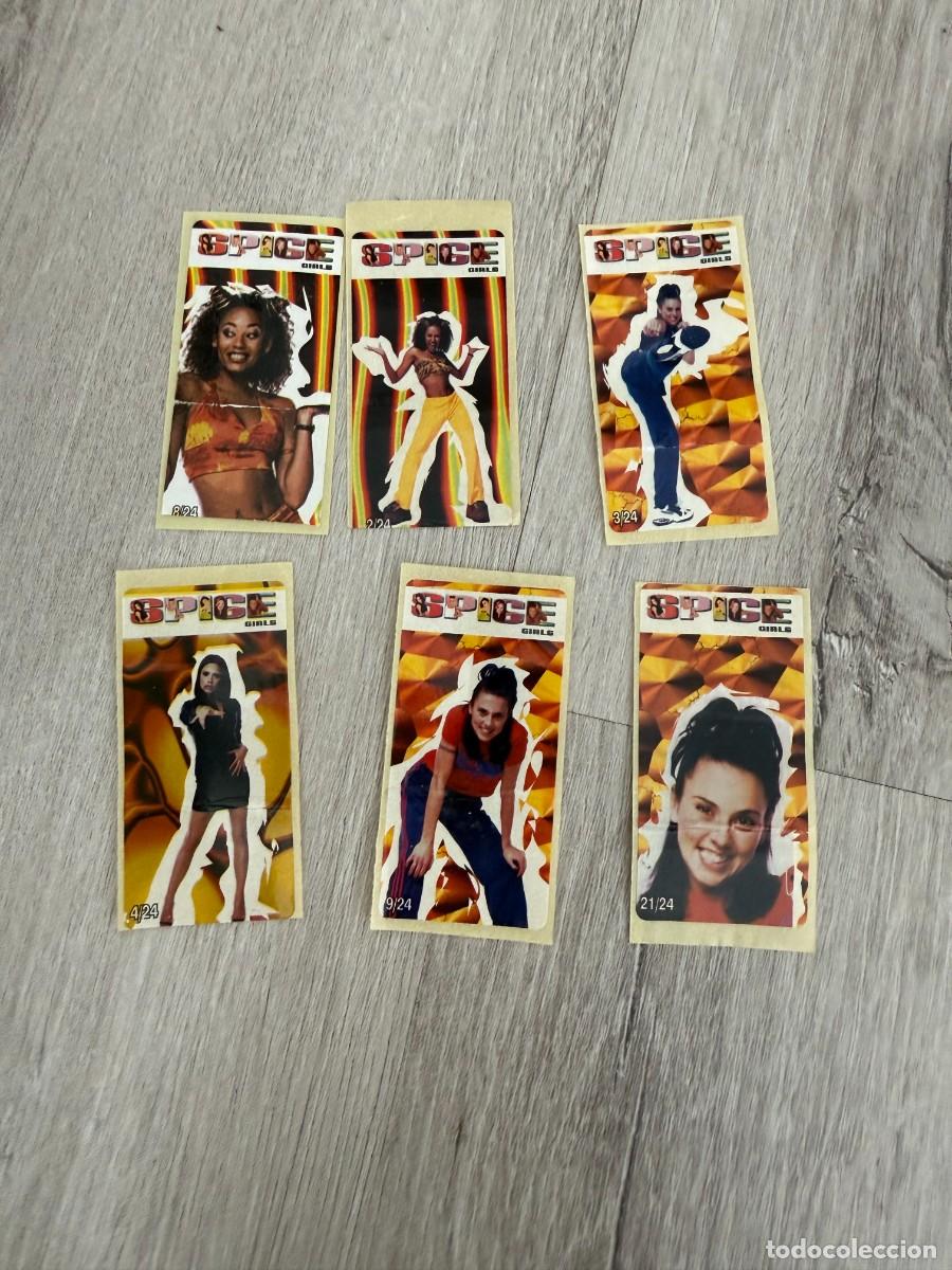 Coleccionismo Cromos antiguos: 6 cromos pegatinas chicle Spice Girls