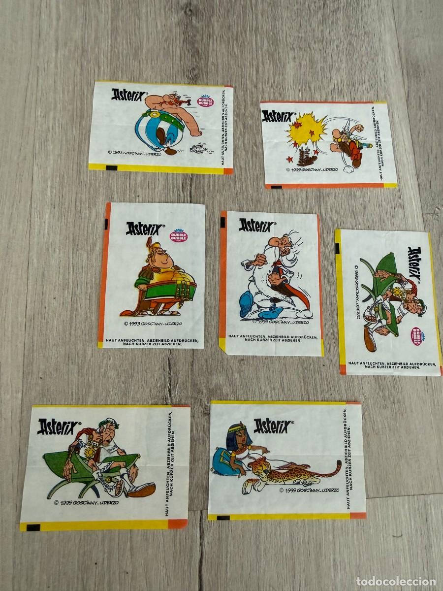 Coleccionismo Cromos antiguos: 7 cromos Ast&eacute;rix y Ob&eacute;lix chicle Dunkin