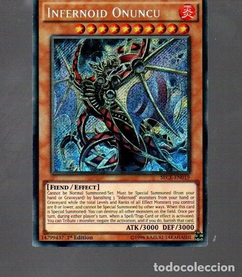Coleccionismo Cromos antiguos: CROMO DE KONAMI INFERNOID ONUNCU EN019 DEL A&Ntilde;O 1996 LETRAS DORADAS