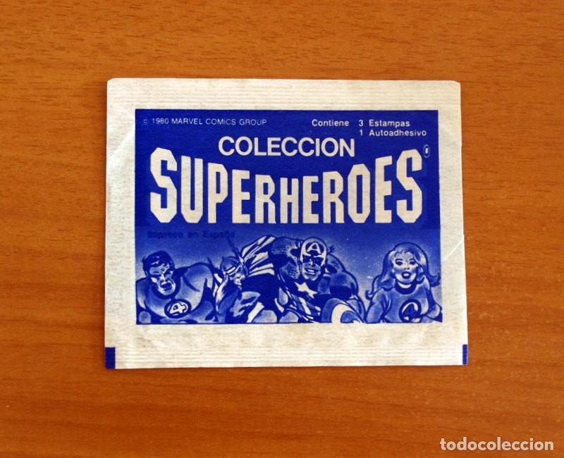 Coleccionismo Cromos antiguos: Sobre vacio, sin cromos - Superh&eacute;roes - Marvel A&ntilde;o 1980 Comics Group - Chocolates Terrabusi