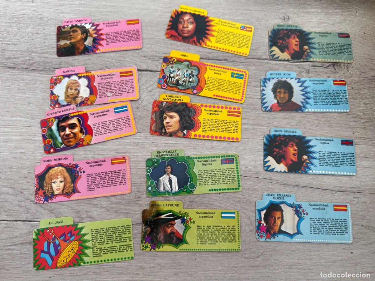 Coleccionismo Cromos antiguos: 14 cromos Fichas musicales de Bimbo - Lote