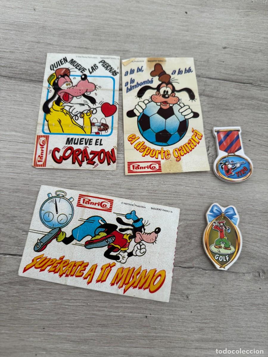 Coleccionismo Cromos antiguos: 4 cromos de Panrico - Sport Goofy - Disney
