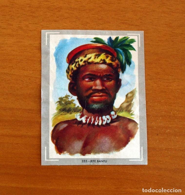 Coleccionismo Cromos antiguos: Vida y Color - Cromo N&ordm; 355 Jefe Bantu - 1&ordm; &Aacute;lbum - &Aacute;lbumes Espa&ntilde;oles A&ntilde;o 1965
