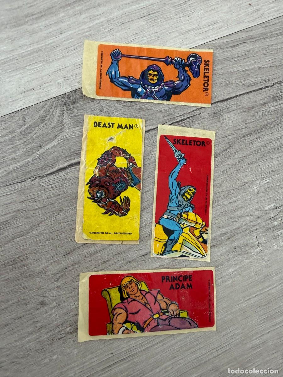 Coleccionismo Cromos antiguos: 4 cromos chicle He-Man Masters del Universo