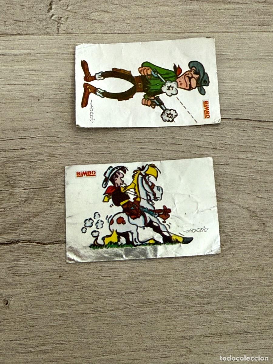 Coleccionismo Cromos antiguos: 2 cromos Lucky Luke - Bimbo - plateados 20 y 21