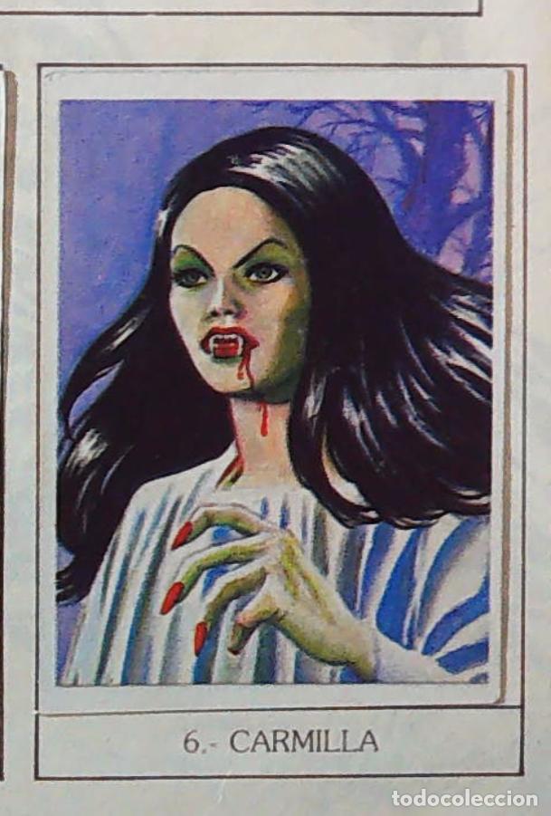 Coleccionismo Cromos antiguos: monstruos mundicrom a&ntilde;os 80 cromo recuperado 6