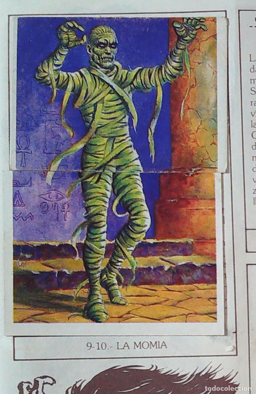 Coleccionismo Cromos antiguos: monstruos mundicrom a&ntilde;os 80 cromo recuperado 9 10