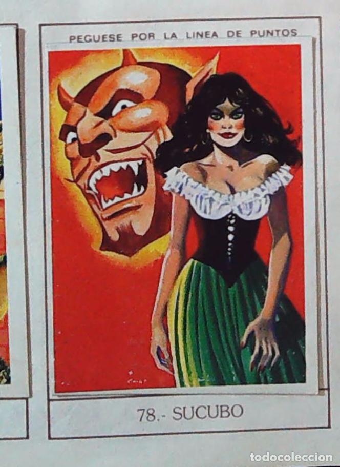 Coleccionismo Cromos antiguos: monstruos mundicrom a&ntilde;os 80 cromo recuperado 78