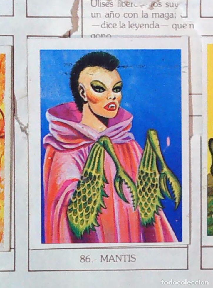 Coleccionismo Cromos antiguos: monstruos mundicrom a&ntilde;os 80 cromo recuperado 86