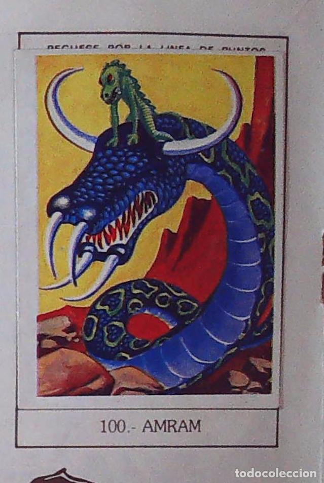 Coleccionismo Cromos antiguos: monstruos mundicrom a&ntilde;os 80 cromo recuperado 100