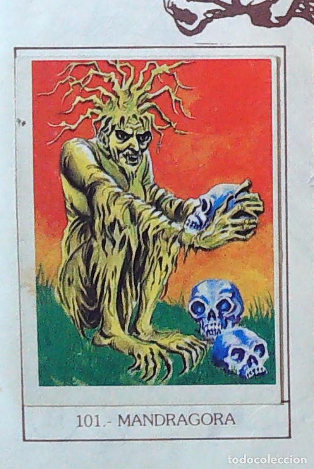 Coleccionismo Cromos antiguos: monstruos mundicrom a&ntilde;os 80 cromo recuperado 101