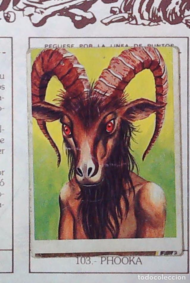Coleccionismo Cromos antiguos: monstruos mundicrom a&ntilde;os 80 cromo recuperado 103