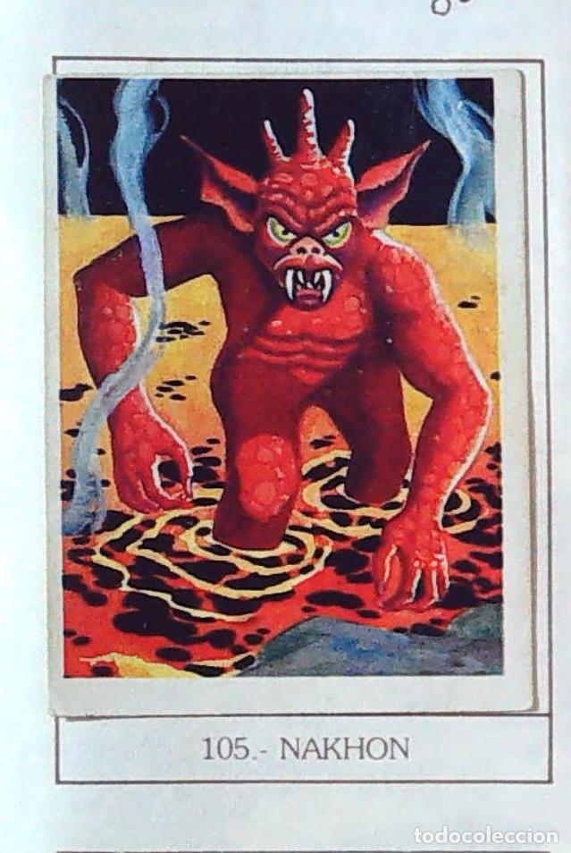 Coleccionismo Cromos antiguos: monstruos mundicrom a&ntilde;os 80 cromo recuperado 105