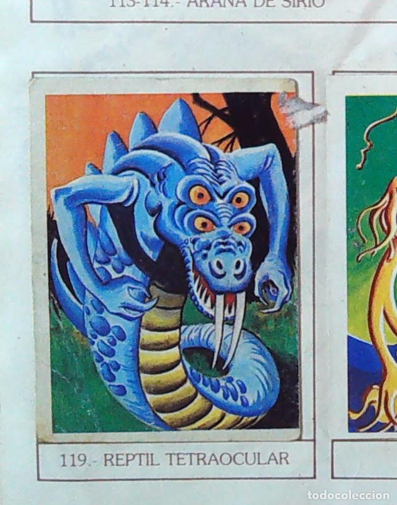 Colecionismo Cromos antigos: monstruos mundicrom a&ntilde;os 80 cromo recuperado 119