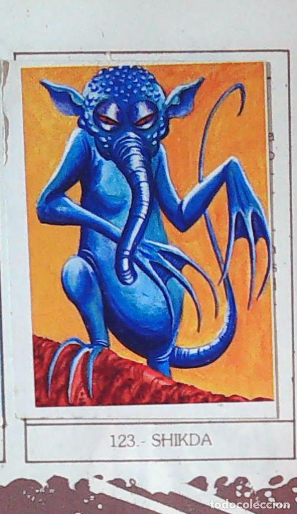 Coleccionismo Cromos antiguos: monstruos mundicrom a&ntilde;os 80 cromo recuperado 123