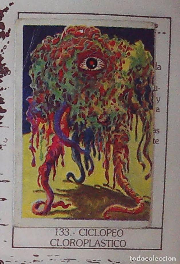 Coleccionismo Cromos antiguos: monstruos mundicrom a&ntilde;os 80 cromo recuperado 133