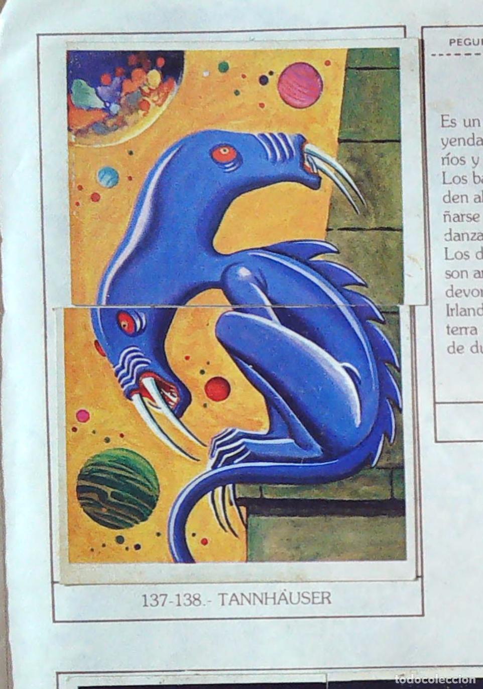 Coleccionismo Cromos antiguos: monstruos mundicrom a&ntilde;os 80 cromo recuperado 137 138 ALIEN