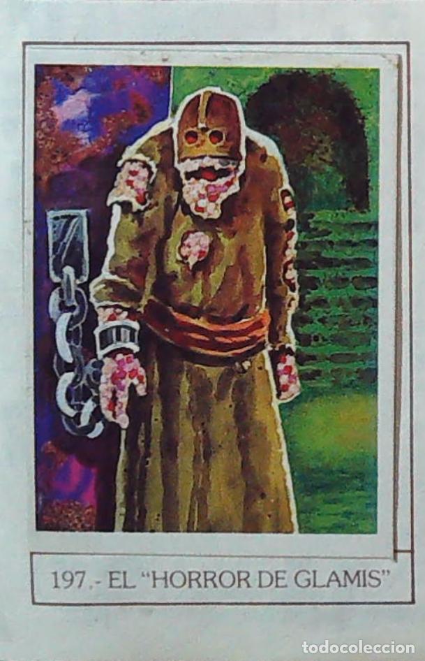 Coleccionismo Cromos antiguos: monstruos mundicrom a&ntilde;os 80 cromo recuperado 197