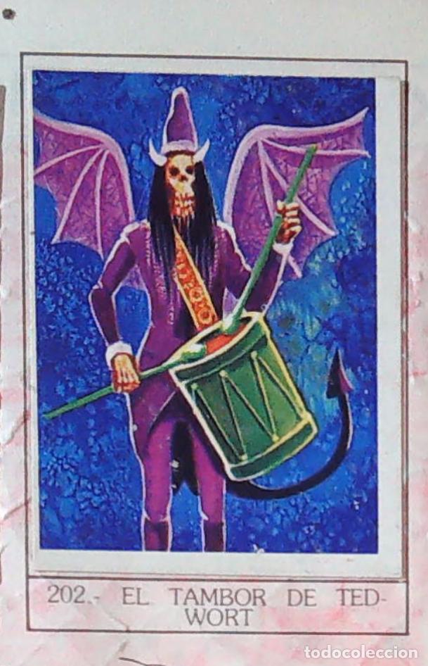 Coleccionismo Cromos antiguos: monstruos mundicrom a&ntilde;os 80 cromo recuperado 202