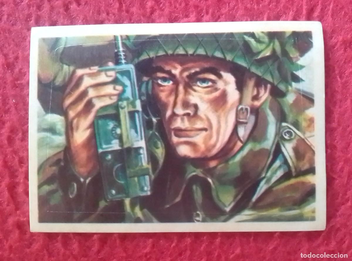 Coleccionismo Cromos antiguos: CROMO ADHESIVO TROQUELADO FUERZAS ARMADAS ARMY SOLDADO ESTADOUNIDENSE CON RADIO TEL&Eacute;FONO USA SOLDIER