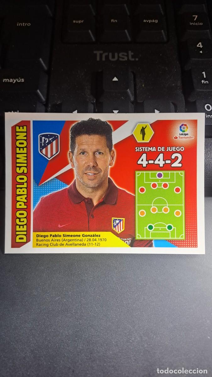 Coleccionismo Cromos antiguos: CROMO DIEGO PABLO SIMEONE 6 ENTRENADOR ATLETICO DE MADRID LIGA 2017 2018 17 18 ESTE PANINI NUNCA PEG