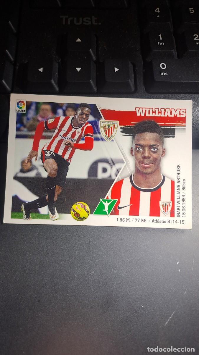 Coleccionismo Cromos antiguos: CROMO WILLIAMS 20 ERROR ATHLETIC CLUB DE BILBAO LIGA 2015 2016 15 16 ESTE PANINI NUNCA PEGADO