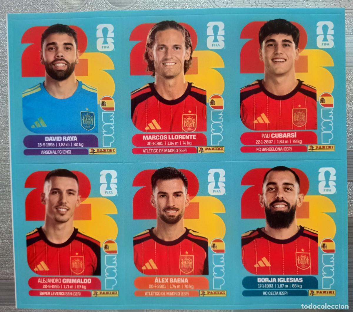 Coleccionismo Cromos antiguos: MUNDIAL FUTBOL 2026 FIFA WORLD CUP PANINI 6 STICKER ESPA&Ntilde;A &Uacute;LTIMAS INCORPORACIONES