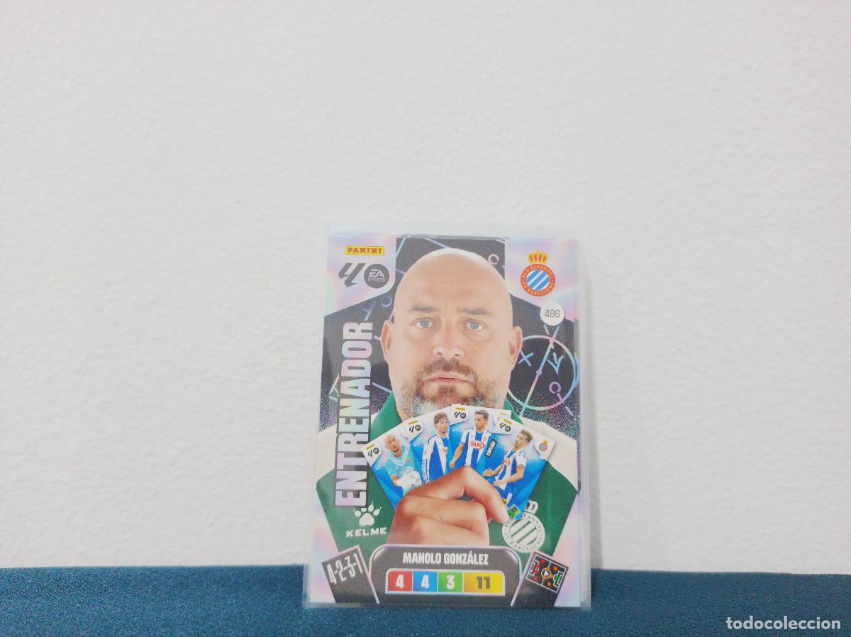 Coleccionismo Cromos antiguos: 486 MANOLO GONZ&Aacute;LEZ ENTRENADOR RCD ESPANYOL PANINI ADRENALYN XL 25 26
