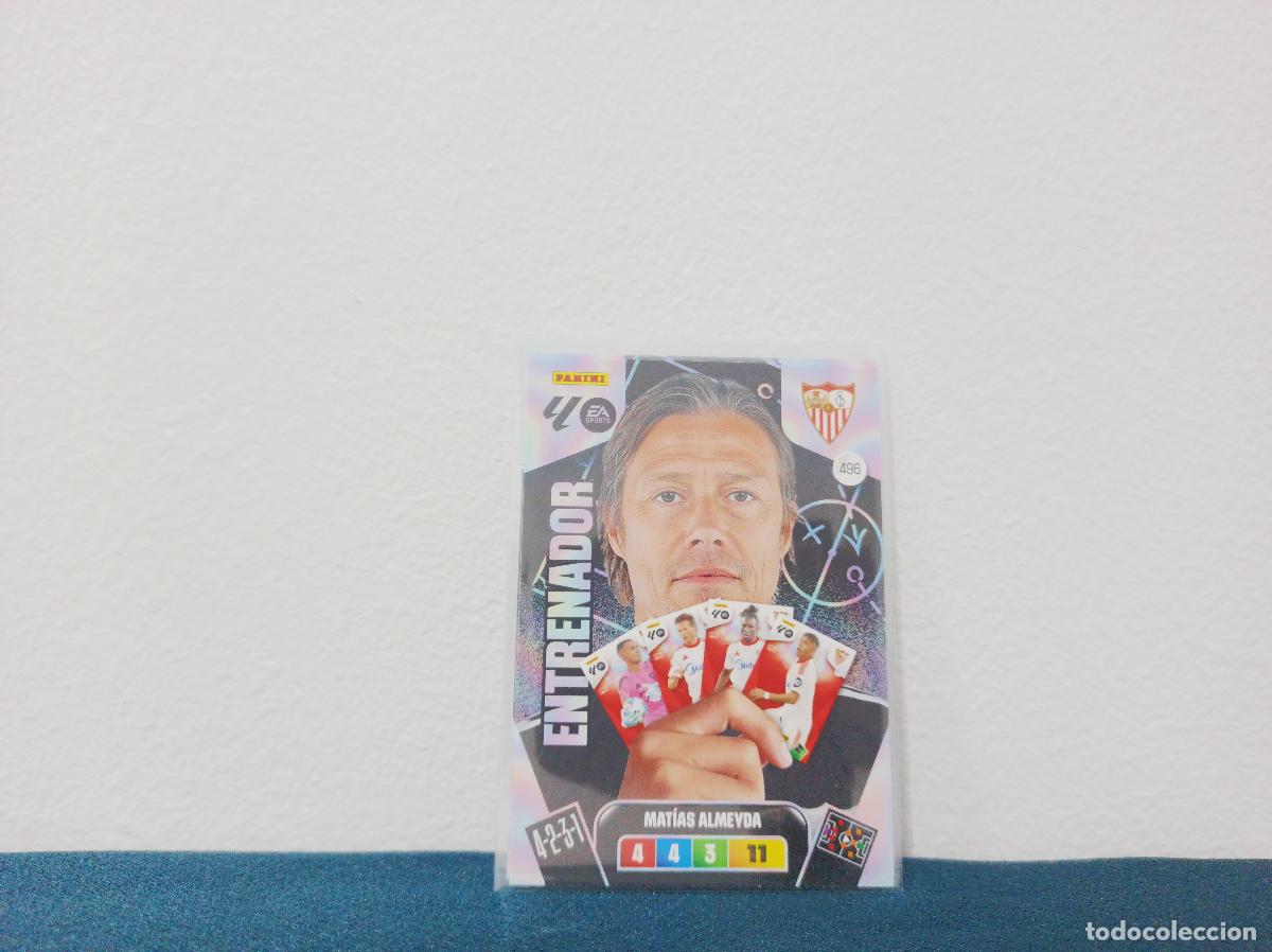 Coleccionismo Cromos antiguos: 496 MAT&Iacute;AS ALMEYDA ENTRENADOR SEVILLA FC PANINI ADRENALYN XL 25 26